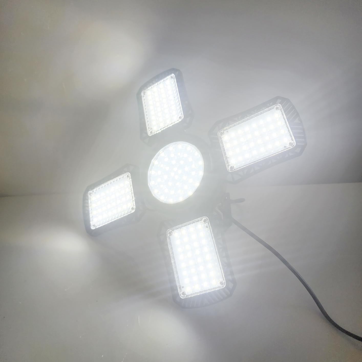 Solar Shed Light Indoor Outdoor 172 LED Pendant Light with Pull Switch | Available Day & Night, 2000LM, 2 Dimmable, IP65 Waterproof Gazebo Light for Chicken Coop, Barn, Porch, Garage, Shop customer photo 2