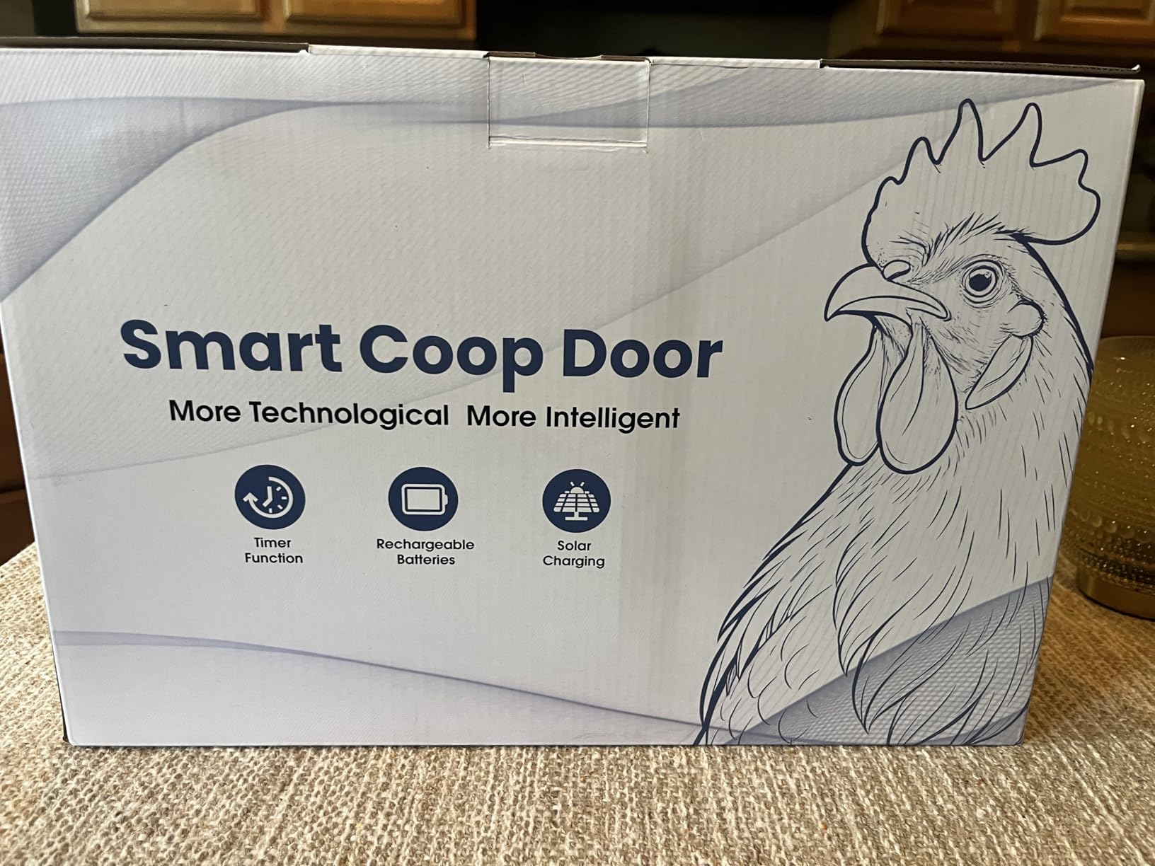 Automatic Chicken Coop Door with Remote Display, Solar Powered Roll-up Chicken Door, 393ft Long-Range Wireless Monitor, Anti-Pinch Auto Coop Door, Predator Protection Motion Sensor, No WiFi Needed customer photo 1