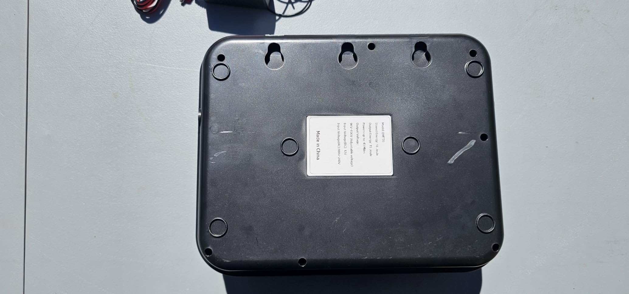 16 Joule Electric Fence Charger, 16 Joule Stored / 15 Joule Output Electric Fence Energizer, Adjustable 9KV 12KV 15KV Output Voltage, Range 43 Miles, Dual Power 12V DC / 100-240V AC, with Alarm customer photo 2