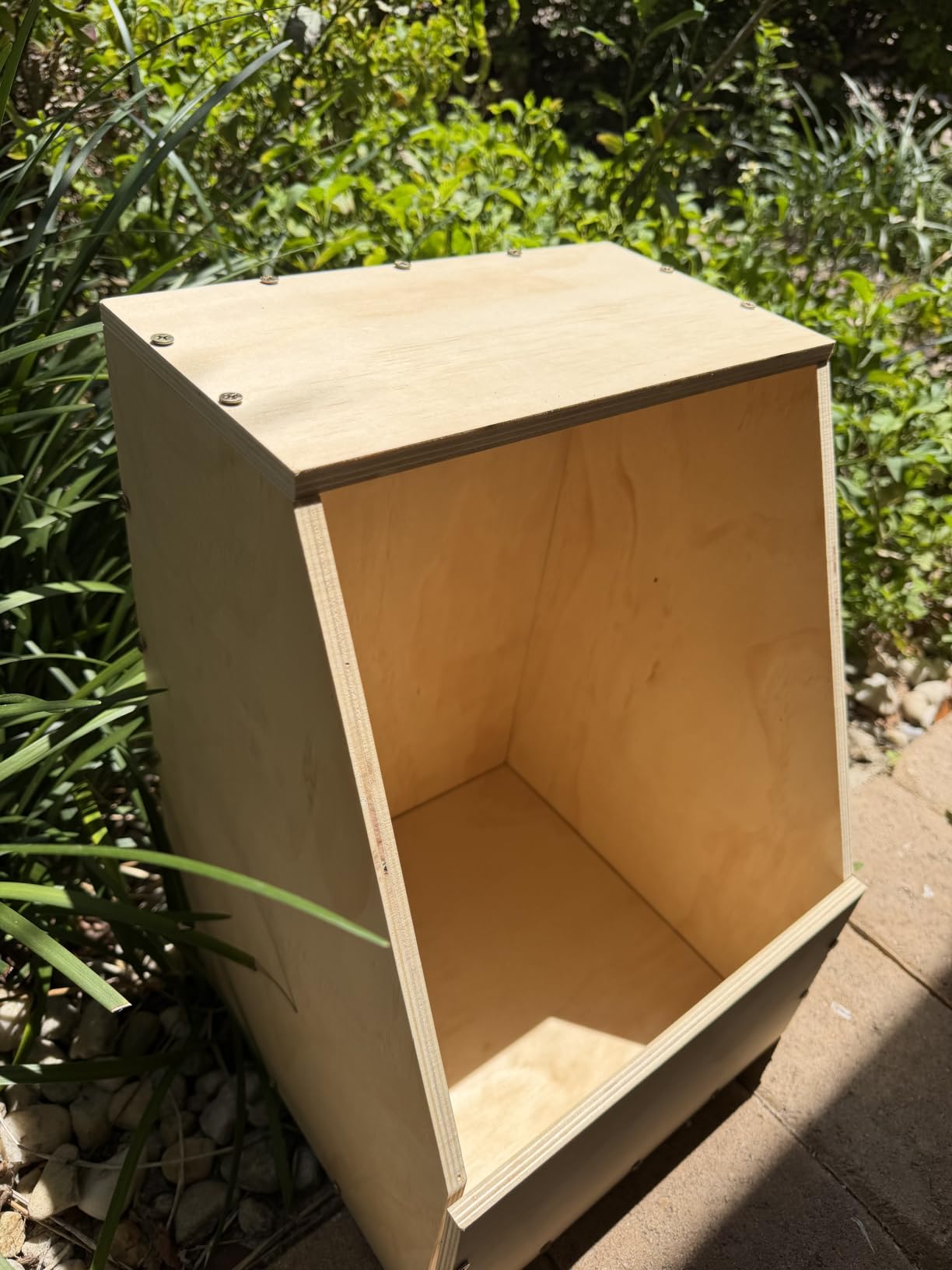 Wooden Rabbit Nesting Box, 16x11x11 inches Small Animal Hutch Hideout | Breeding Shelter & Burrow Den Alternative for Rabbits, Guinea Pigs, Chinchillas or Other Small Pets customer photo 1