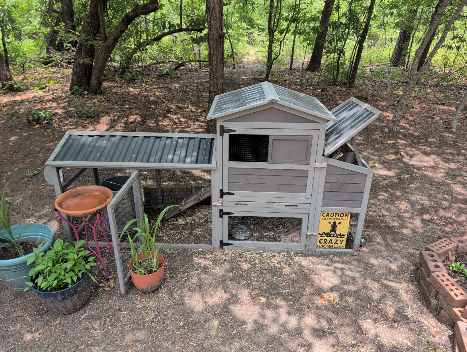Aivituvin Extra Large Chicken Coop for 10-15 Chickens, Reinforced Structure Outdoor Wooden Chicken House with 6 Nesting Boxes, Extended Run, Waterproof Roof, Iron Edge, 137