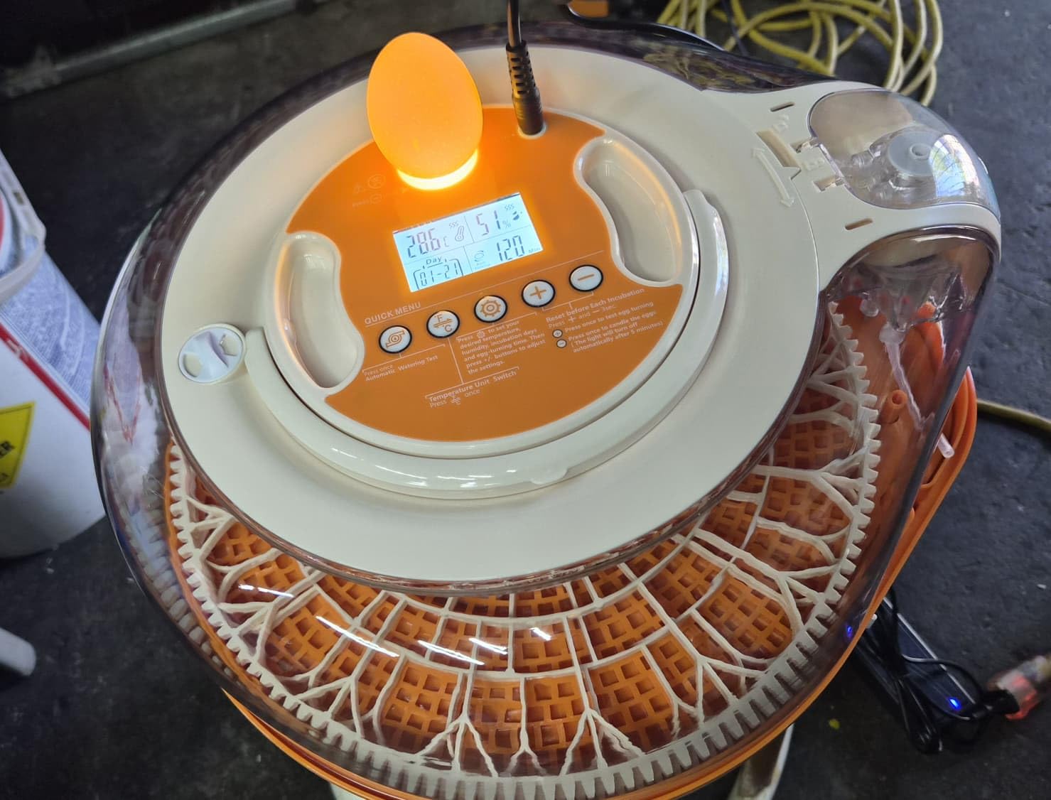 216 Egg Incubator for Hatching Eggs, Fully Automatic Egg Incubator with Auto Temp/Water/Turning, for Chicken Duck Goose Quail Pigeon Turtle Eggs, Humidity Control by Bottles, 360 View Clear Window customer photo 2