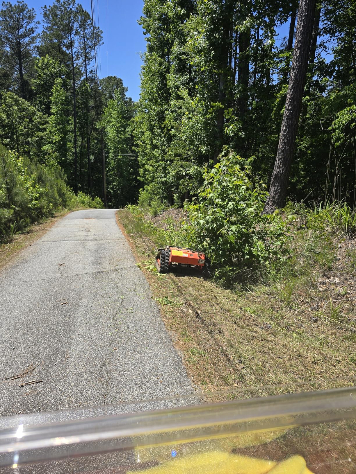 INFRONT Remote Control Lawn Mower - All Terrain Tracks, 45 Degree Slope Climbing, Gas Electric Hybrid customer photo 2