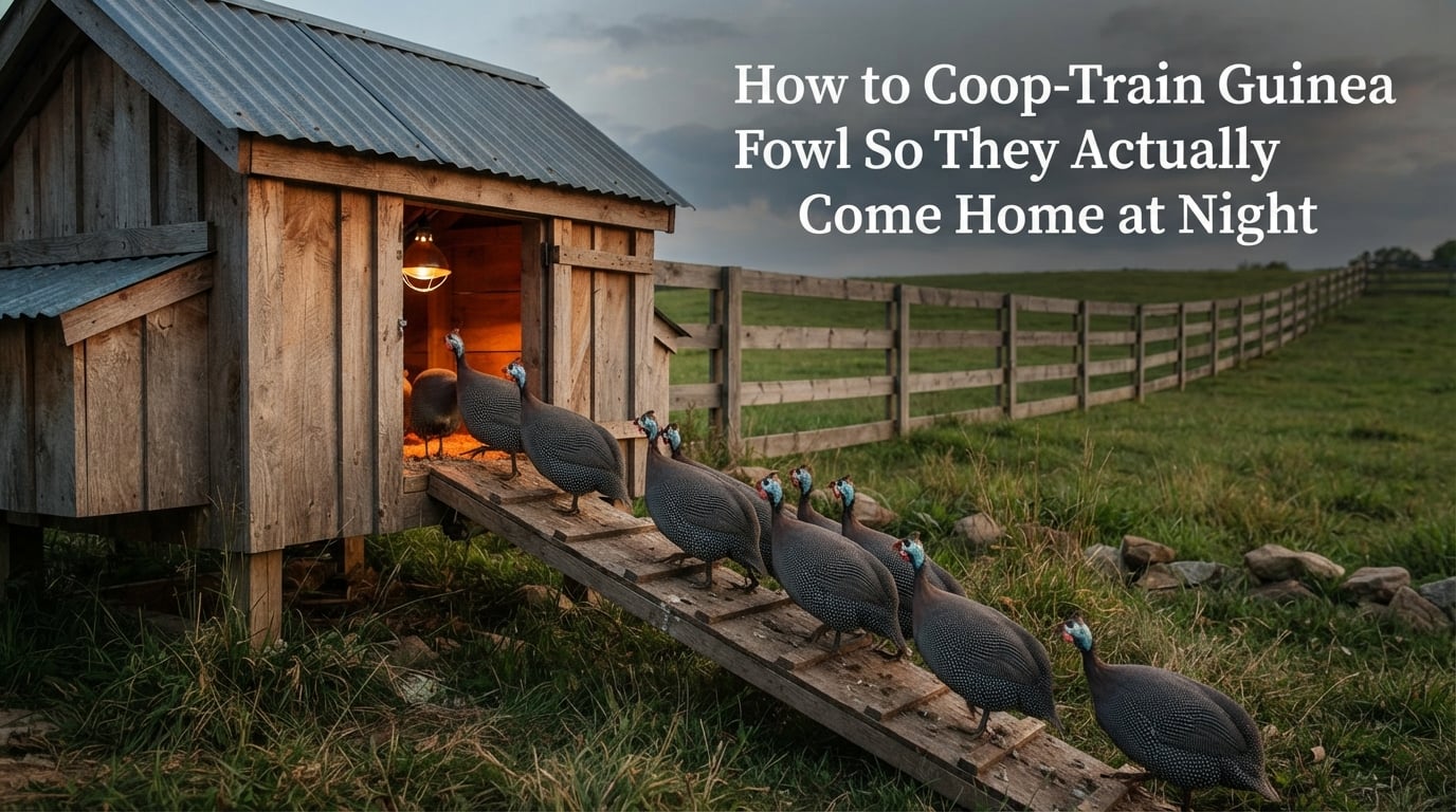 How to Coop-Train Guinea Fowl So They Actually Come Home at Night