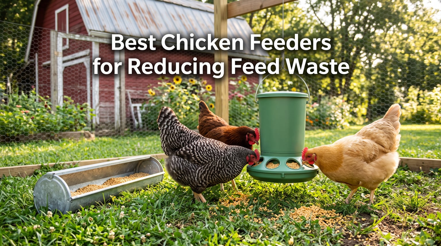 Best Chicken Feeders for Reducing Feed Waste