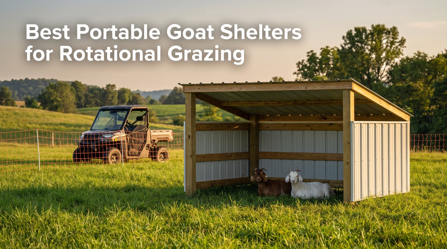 Best Portable Goat Shelters for Rotational Grazing