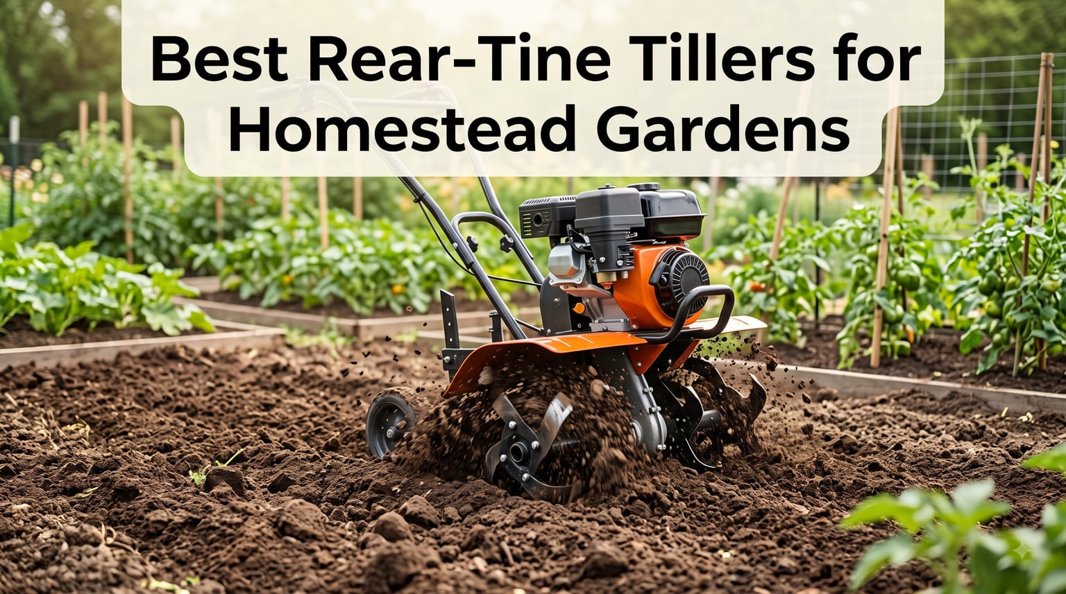 Best Rear-Tine Tillers for Homestead Gardens