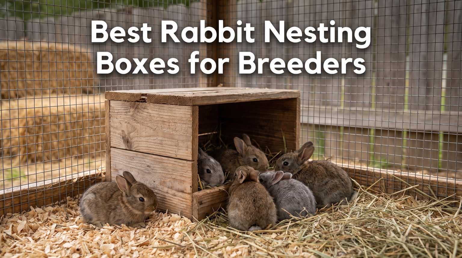 Best Rabbit Nesting Boxes for Breeders