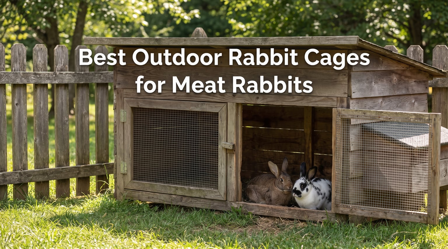 Best Outdoor Rabbit Cages for Meat Rabbits