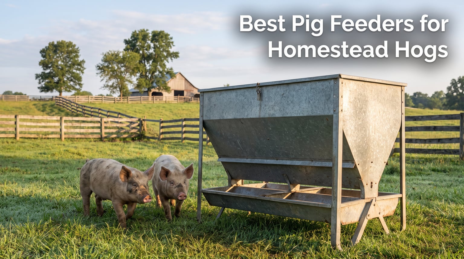 Best Pig Feeders for Homestead Hogs