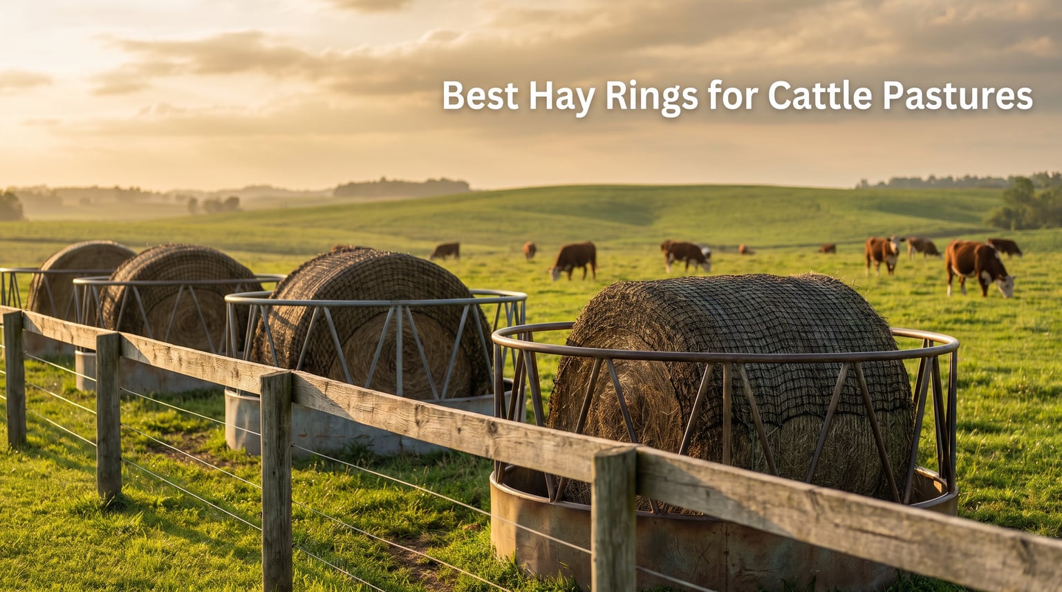 Best Hay Rings for Cattle Pastures