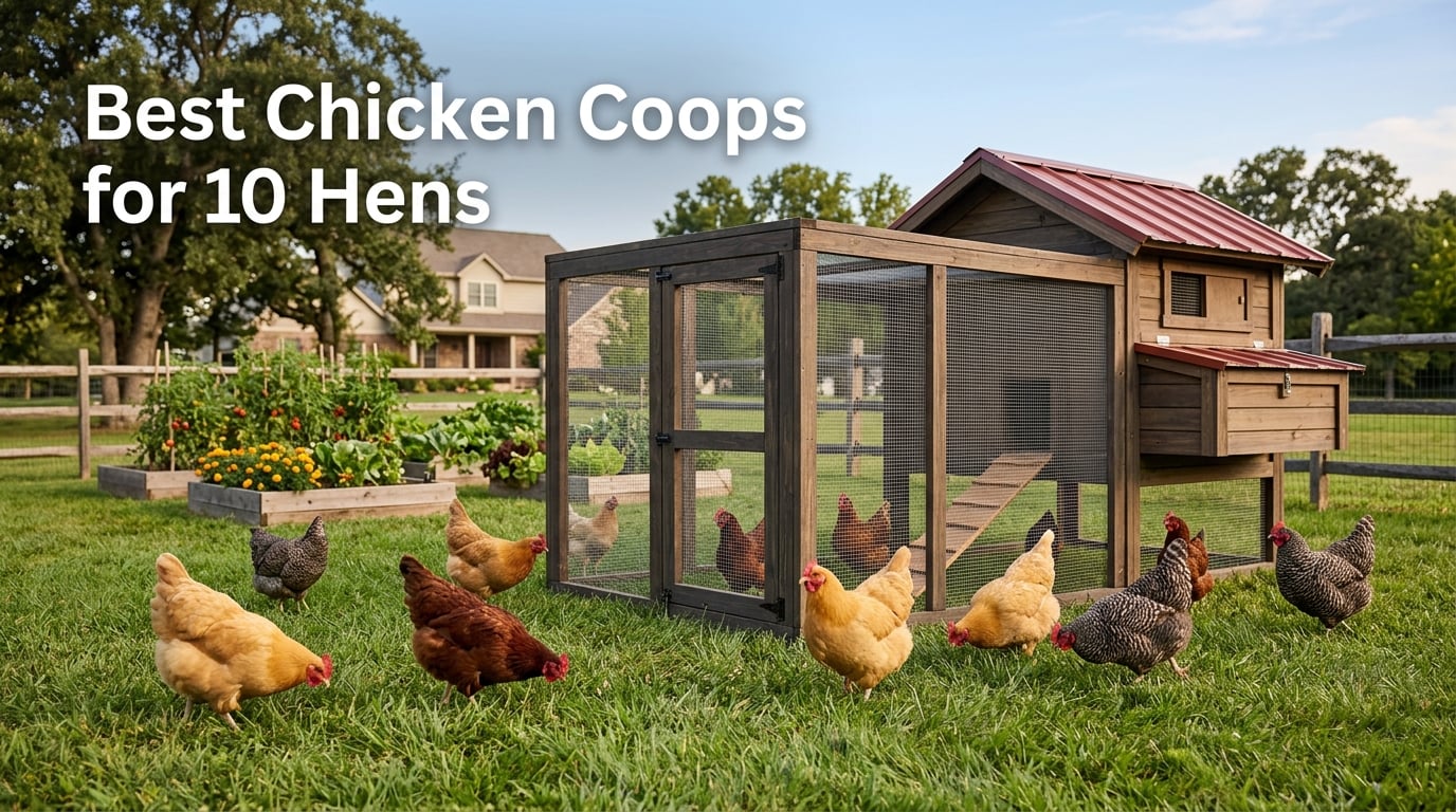 Best Chicken Coops for 10 Hens
