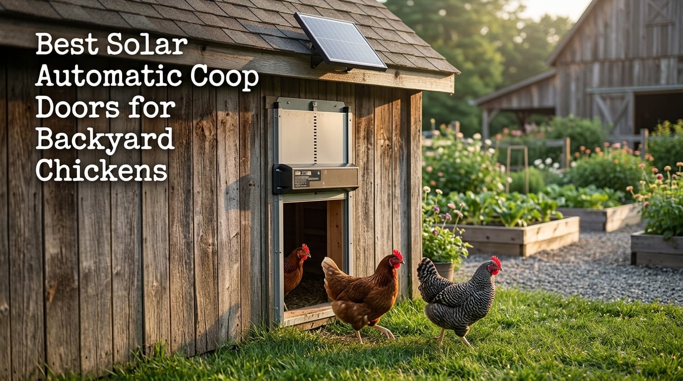 Best Solar Automatic Coop Doors for Backyard Chickens