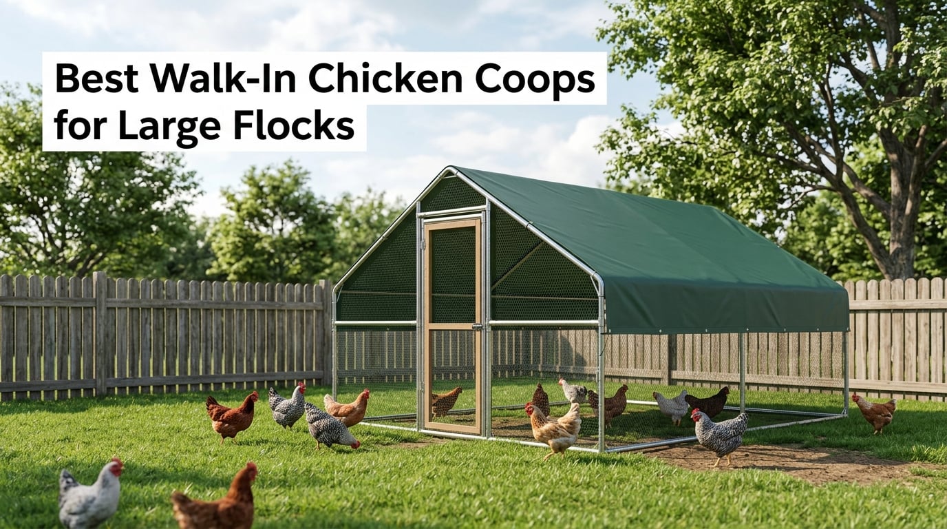 Best Walk-In Chicken Coops for Large Flocks