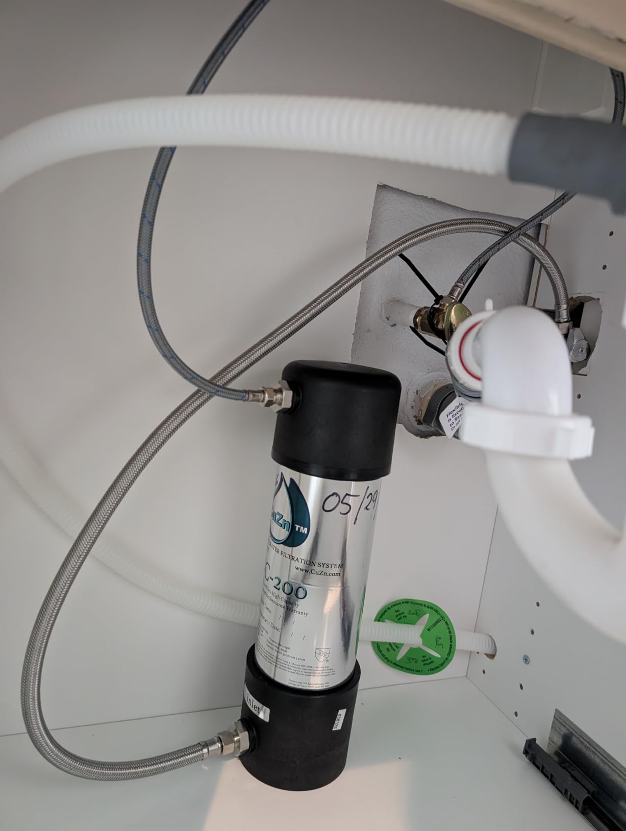 CuZn UC-200 Under Sink Water Filter, NSF/ANSI 42 & 372, 5-Year Filter Life customer photo 1
