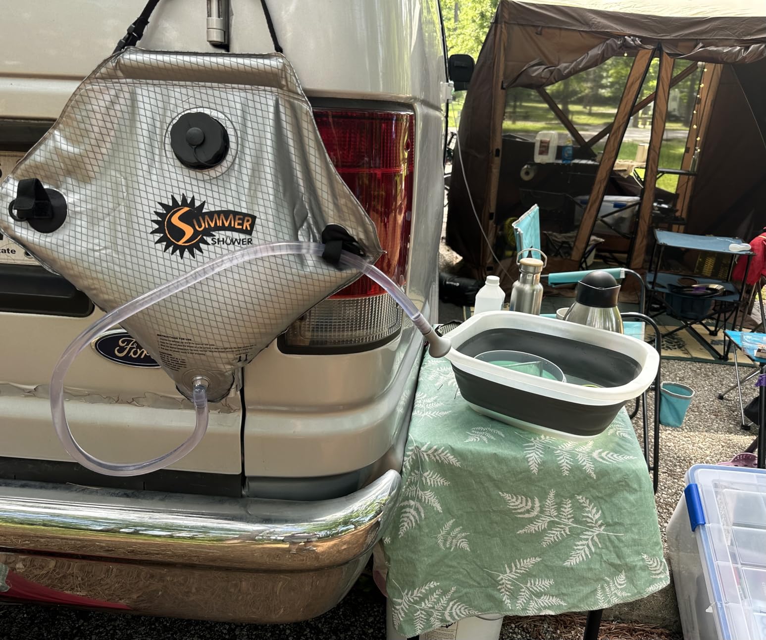 Advanced Elements - Summer Shower/Solar Shower - Different Capacity - Shower Head - Reflective Mirror - Fill Valve - Black or Silver customer photo 2
