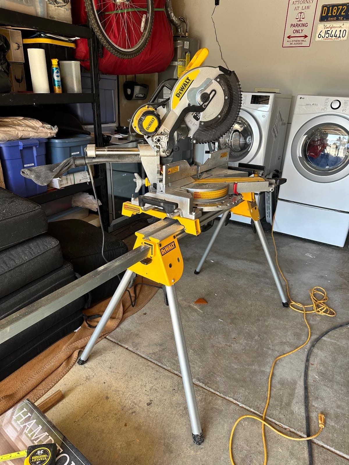 DEWALT Miter Saw, 12-inch Double Bevel Sliding Compound Miter Saw with XPS LED Shadow Light System, Includes Blade Wrench, Material Clamp and Dust Bag (DWS780) customer photo 2