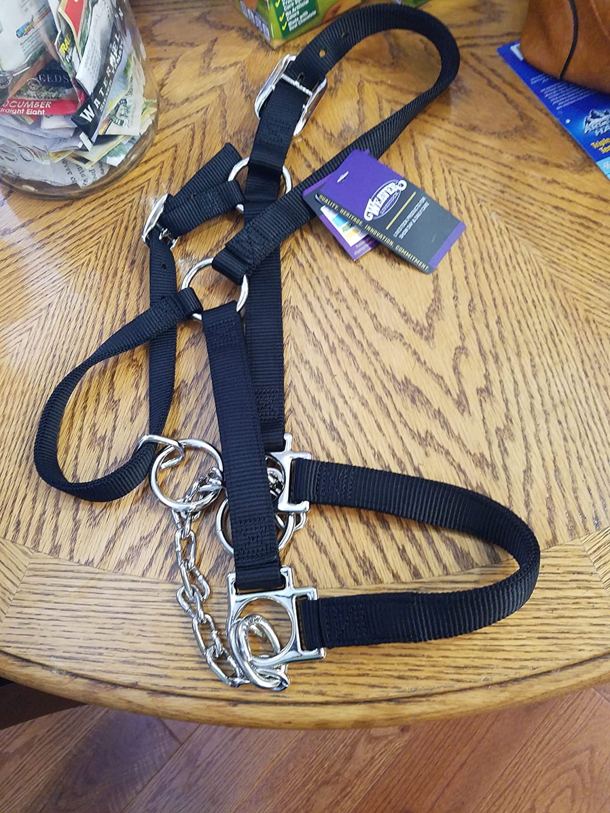 Weaver Livestock Heavy-Duty Restraint Nylon Cattle Halter, Adjustable, Cow Calf Halter, Black customer photo 2