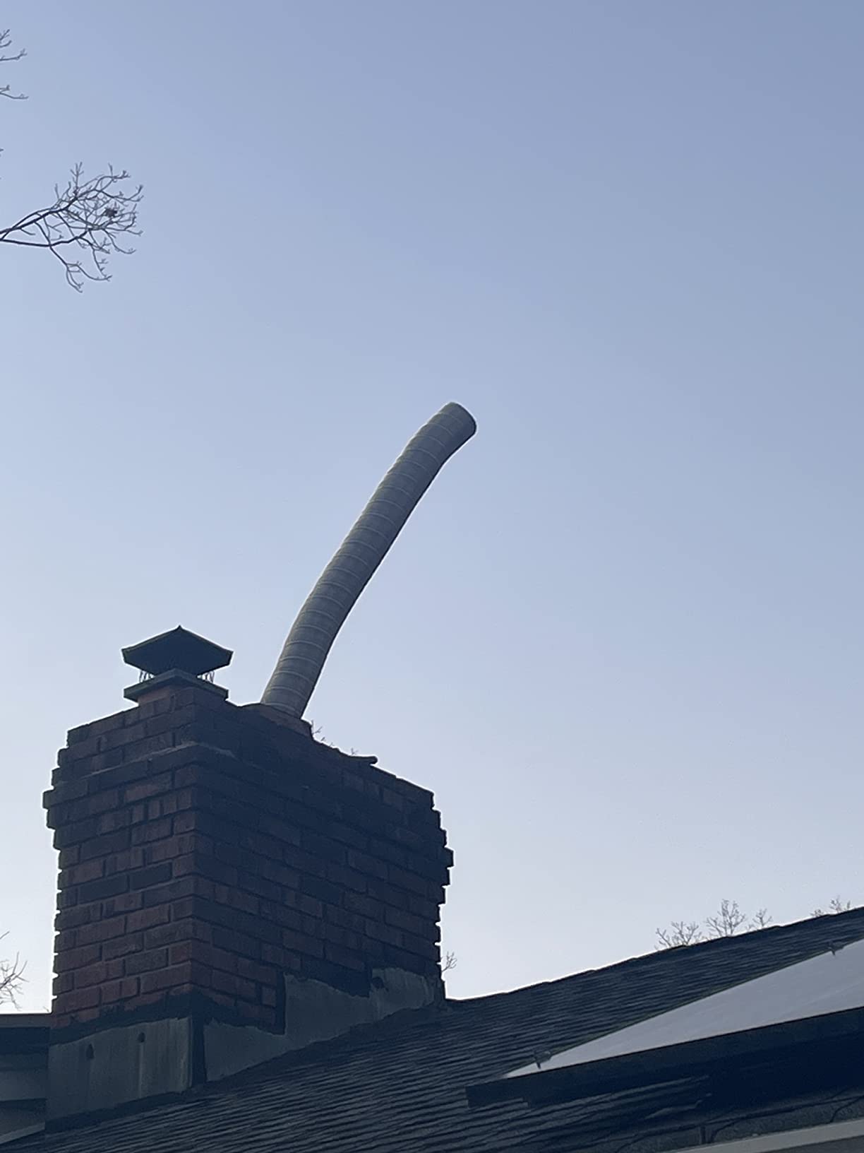 Basic FireSafe Flexible Chimney Liner Insert Kit | Fireplace Insert | Wood Stove Stainless Steel Chimney Liner Kit | Made in the USA | Heavy-Duty 6 Inch x 15 Feet customer photo 1