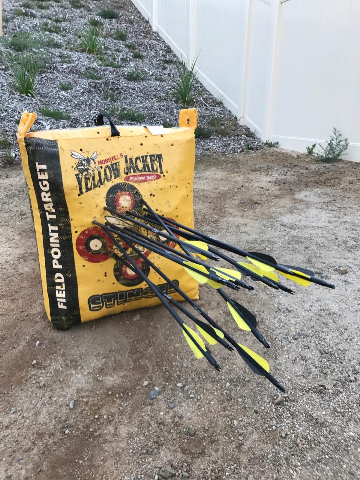 Morrell Yellow Jacket Stinger, Field Point Archery Target with 2 Shooting Sides & 10 Bullseyes - Portable Backyard Hunting Practice Bag with E-Z Tote Carrying Handle & Easy Arrow Removal customer photo 1