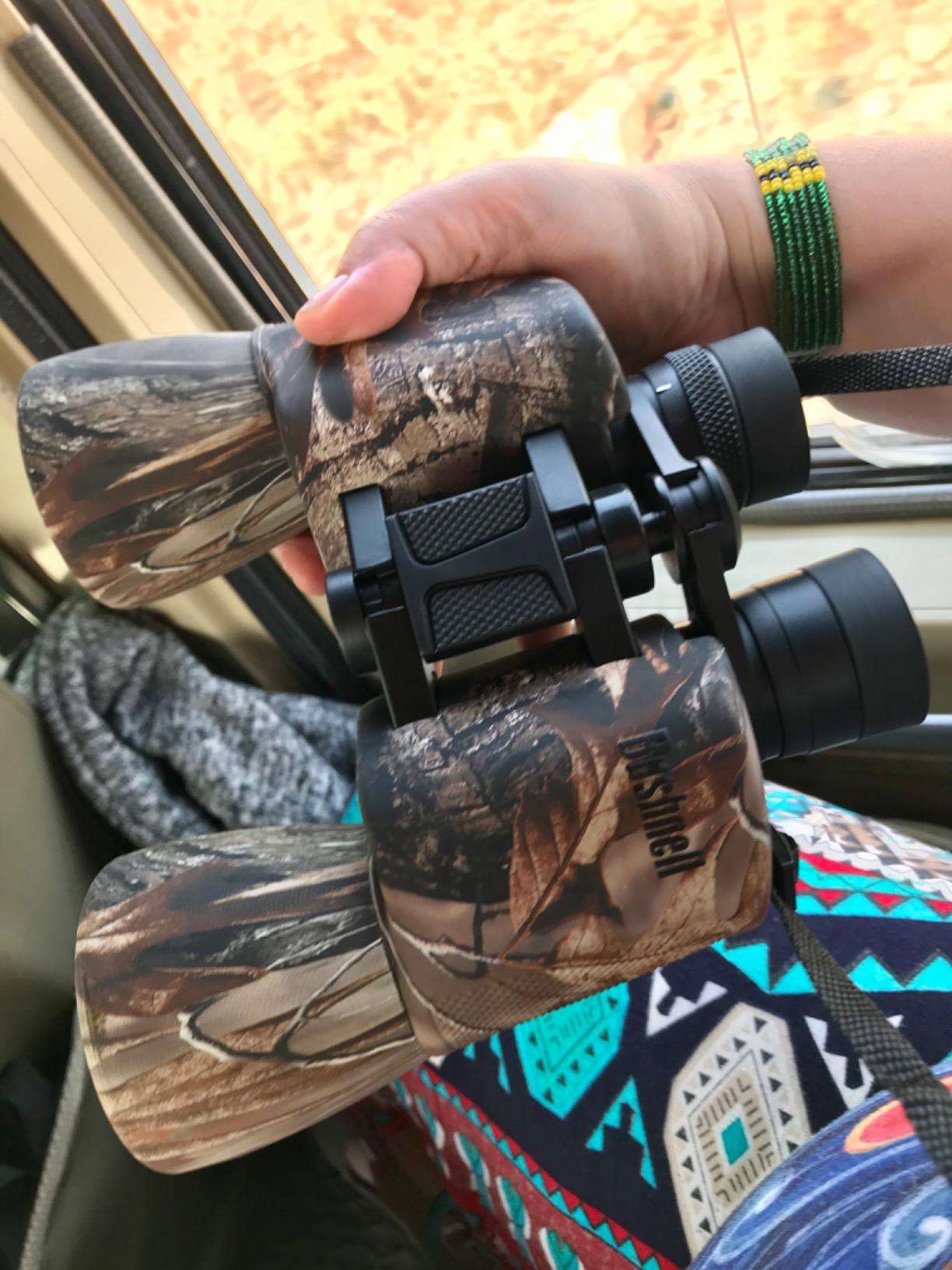 Bushnell PowerView 10x50 Porro Prism Instafocus Binoculars Realtree AP Camo customer photo 1