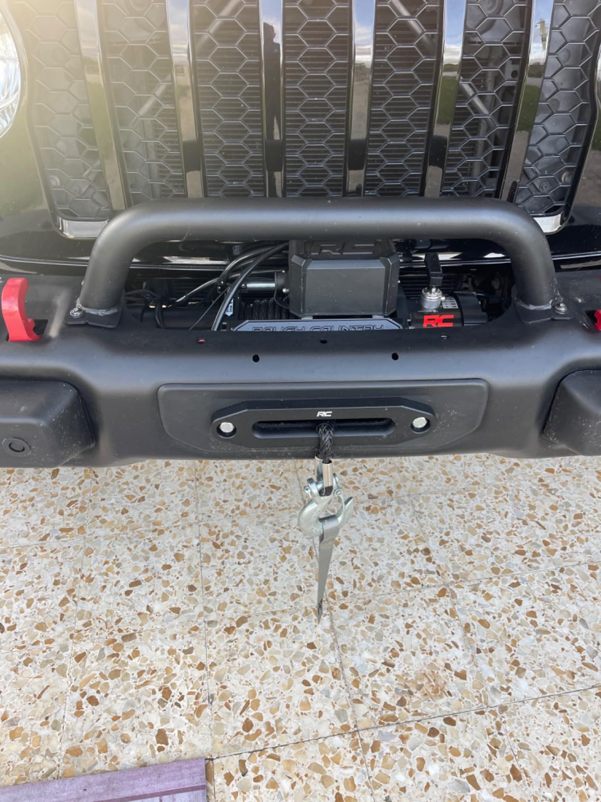 Rough Country 12,000LB PRO Series Electric Winch | Synthetic Rope - PRO12000S, Black customer photo 1