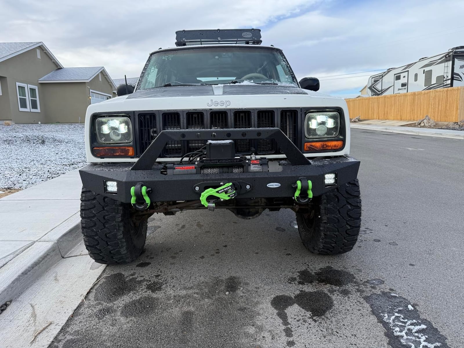 Rough Country 12,000LB PRO Series Electric Winch | Synthetic Rope - PRO12000S, Black customer photo 2