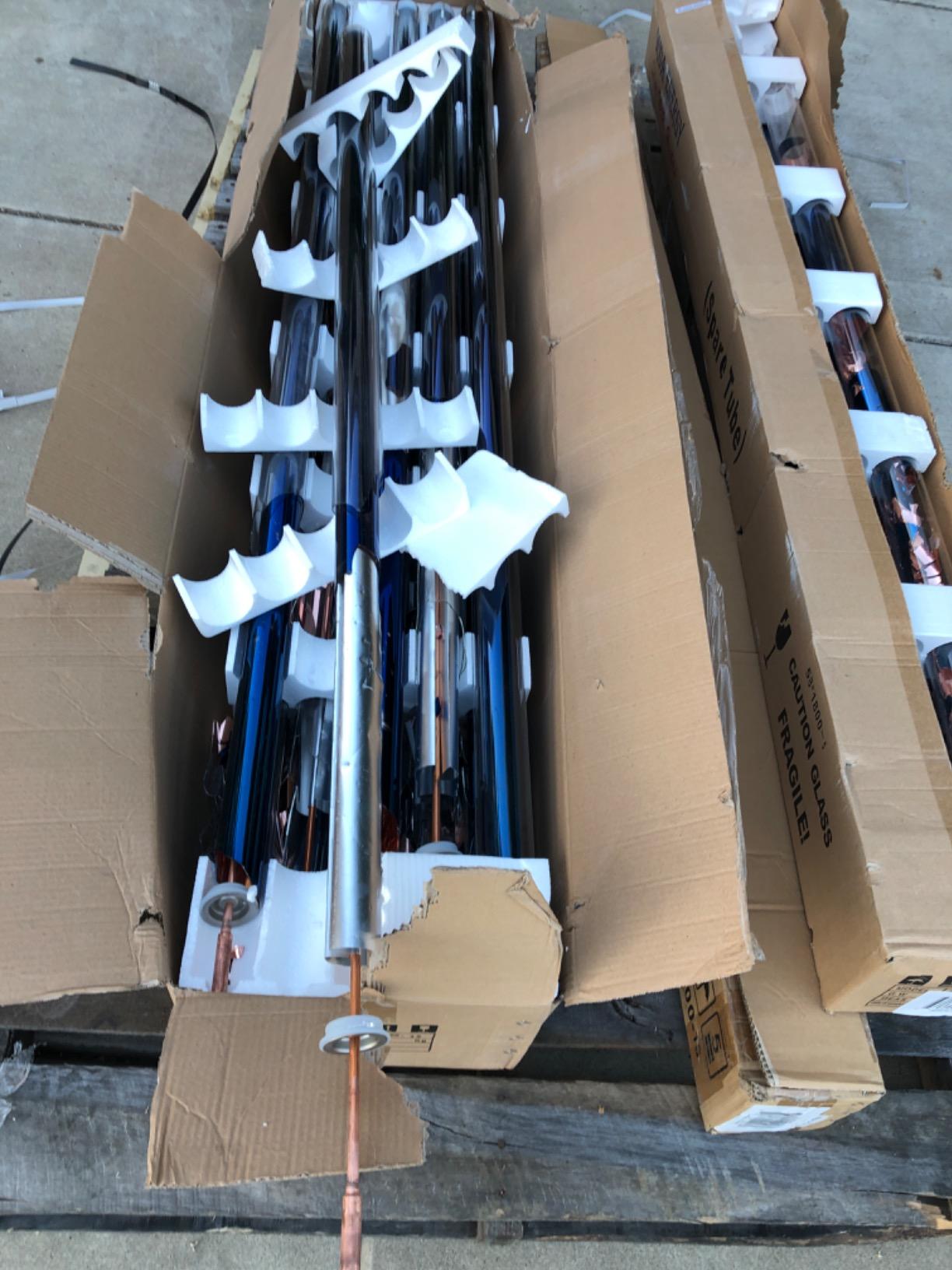 25 Tube Water Heater Collector 45° Frame Evacuated Vacuum Tubes SRCC Certified Hot customer photo 1