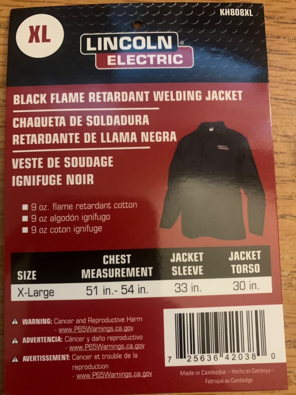 Lincoln Electric Black Flame-Resistant Cloth Welding Jacket customer photo 2