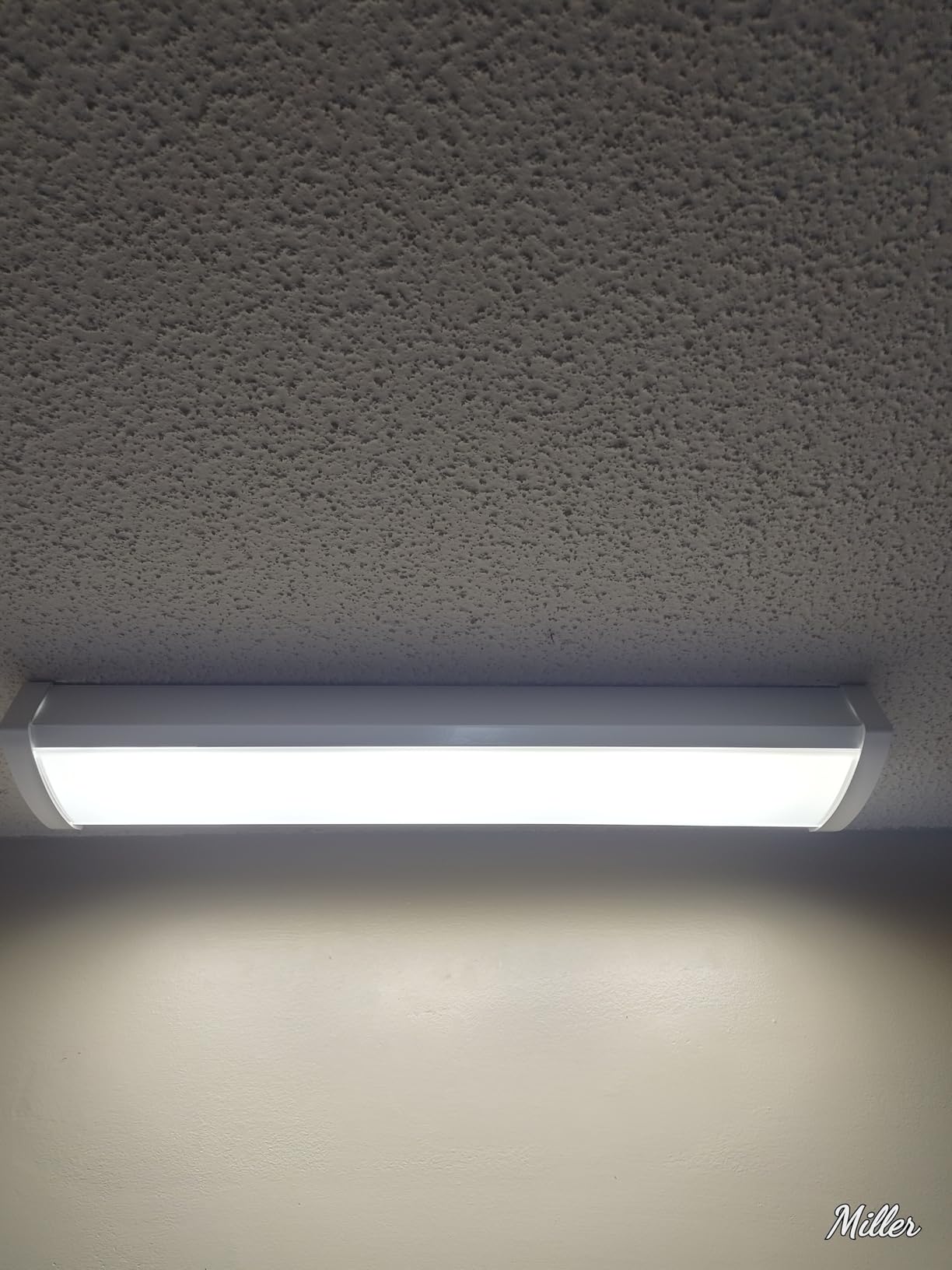 Lithonia Lighting 4' Low-Profile LED Wraparound Light Fixture, 4000K, 120V | 48-Inch LED Flush Mount Ceiling Light, 4000K Cool White Color Temperature, 120V (FMLWL 48 840) customer photo 1