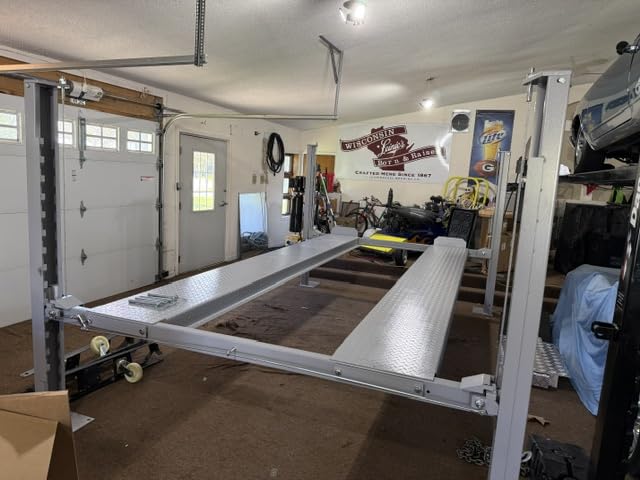 TRIUMPH NSS-8 8000Lbs 4 Post Storage Service Car Auto Lift Truck Hoist customer photo 1