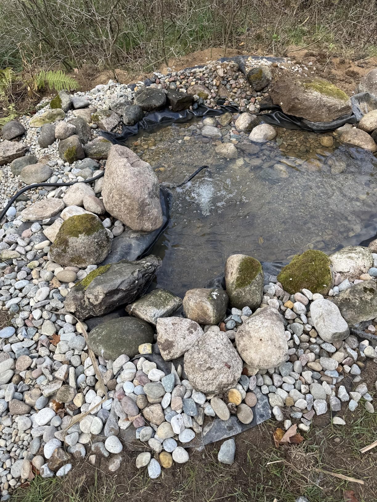The Pond Guy Pond Aerator 1, Complete Aeration Kit, Water Garden Oxygenation Bubbler System Adds Oxygen to Koi & Fish Ponds, Outdoor Diaphragm Compressor Pump, Air Line & 1 Submersible Diffuser Stick customer photo 1