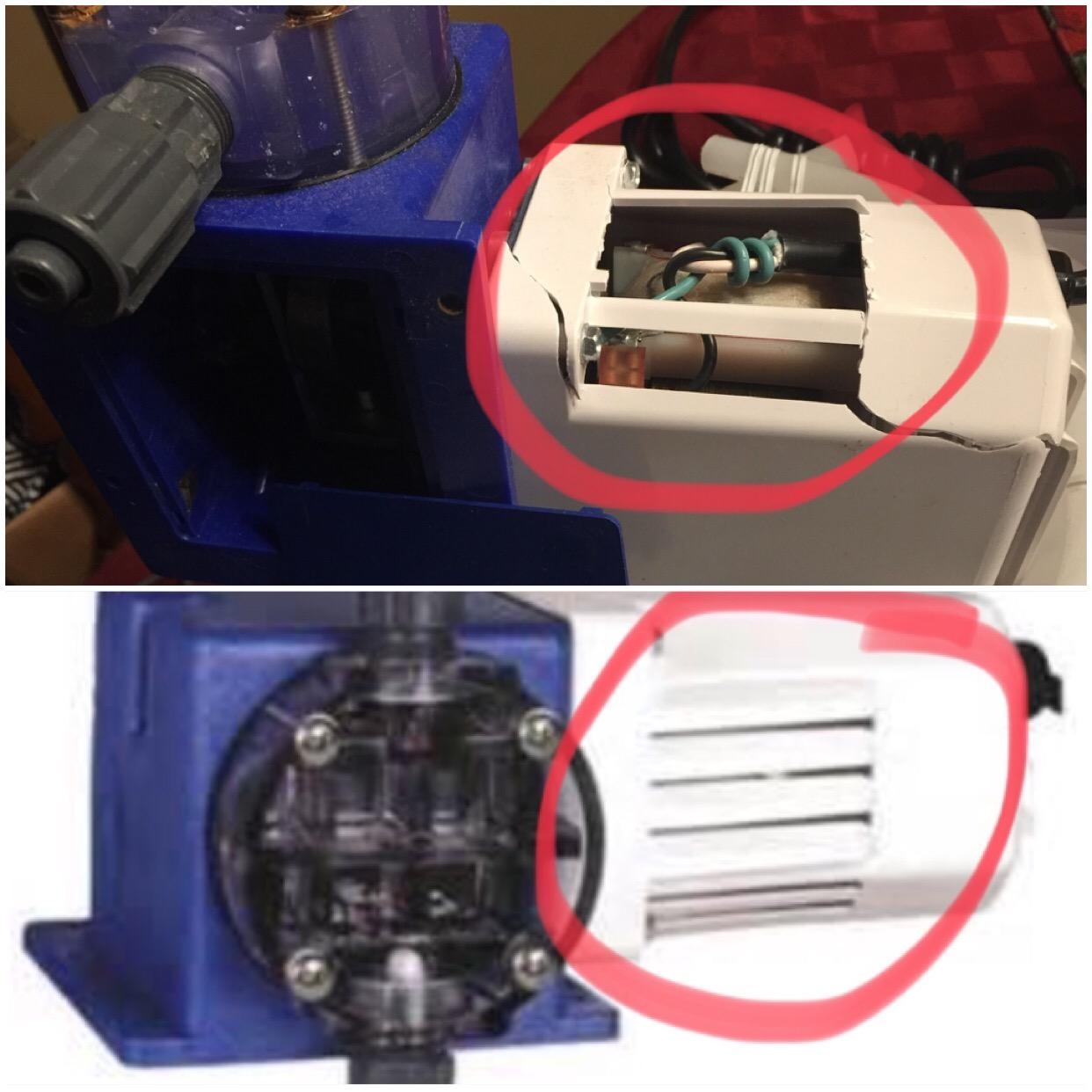 Pulsatron Chemtech Series 100 Diaphragm Metering Pump, 230V, 30 GPD Max, San/PVC/CSPE/Ceramic Liquid End customer photo 2