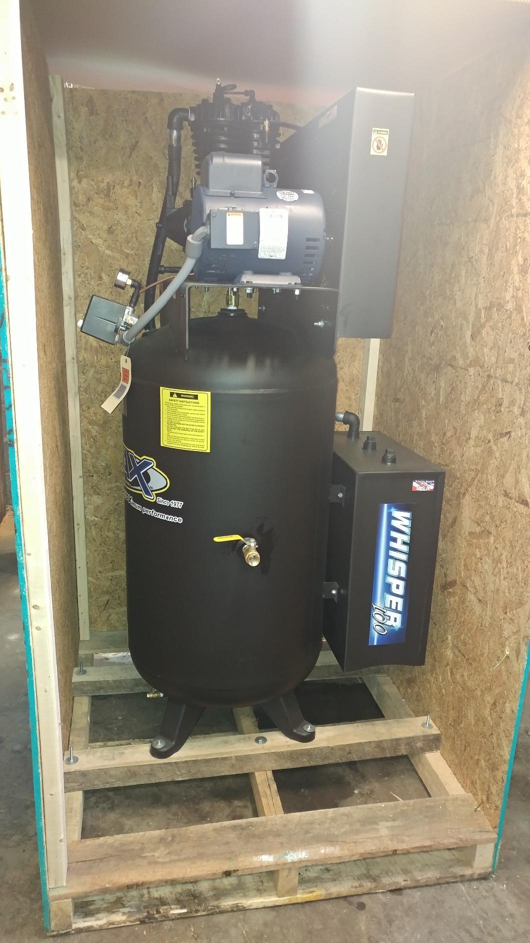 EMAX 80 Gal E350 Stationary Air Compressor, 5 HP, 19 CFM at 100 PSI, 2 Stage Silent Air System, Pressure Lubricated Pump customer photo 1