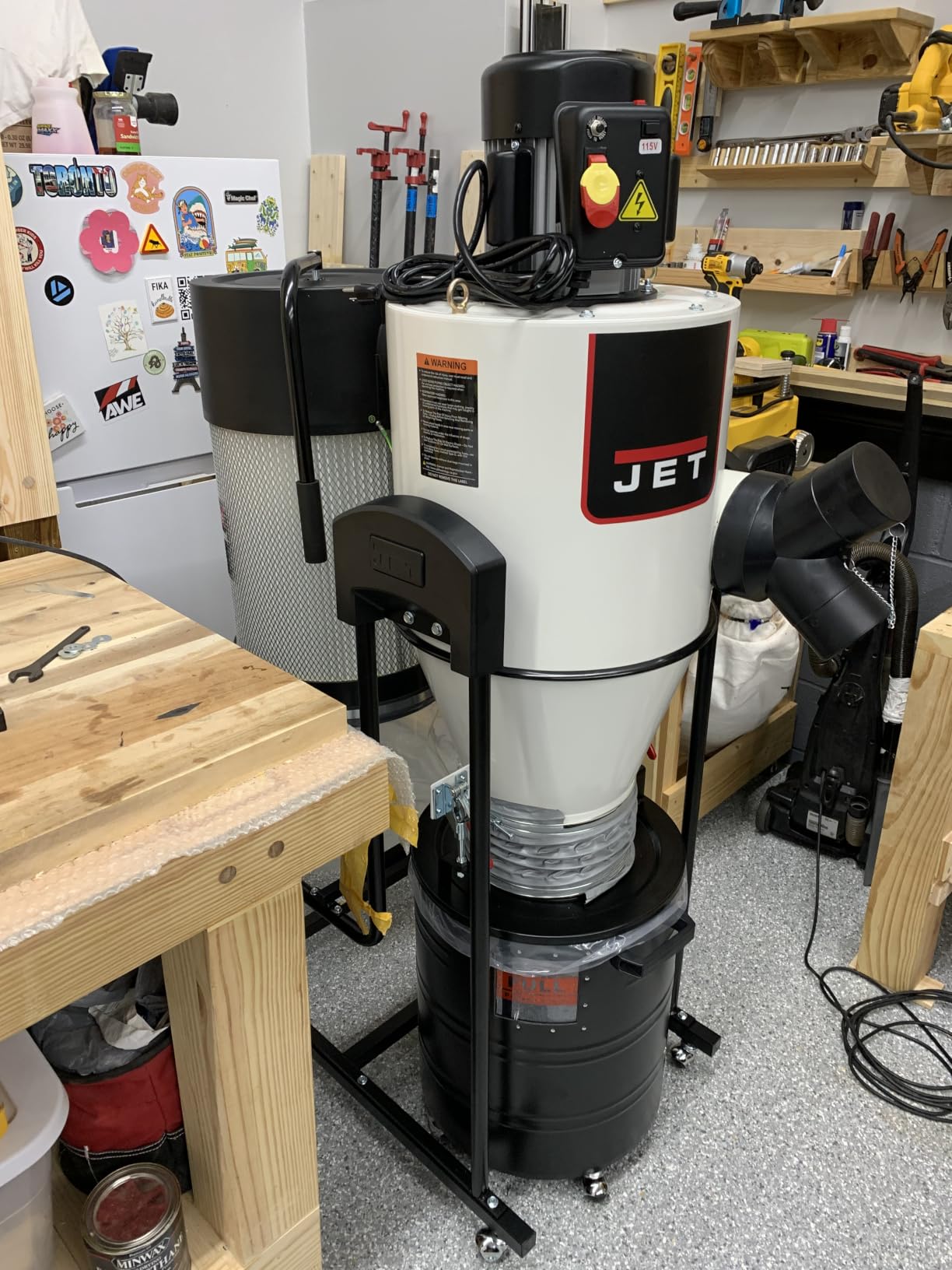 JET Cyclone Dust Collector, 2-Micron Filter, 1-1/2 HP, 115V 1Ph (JCDC-1.5) customer photo 2