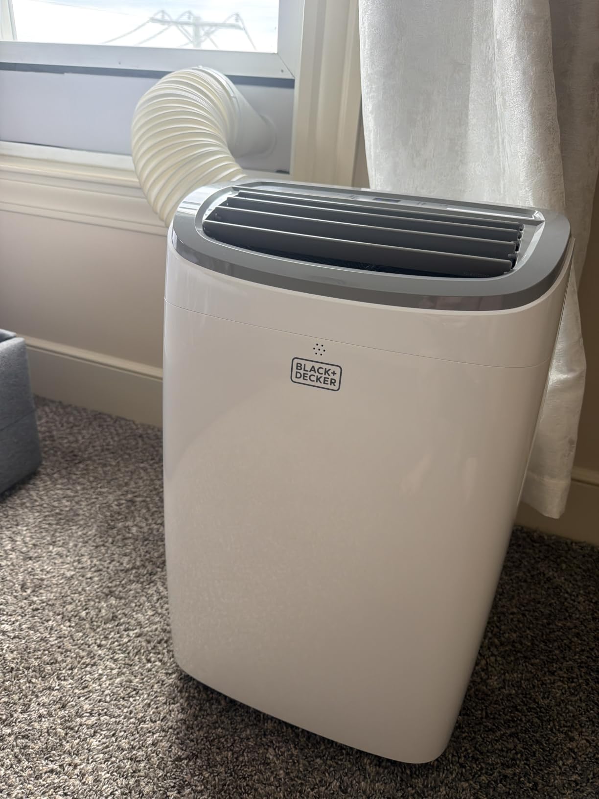 BLACK+DECKER Portable Air Conditioner, 9,000 BTU, BPACT08WT, White customer photo 1