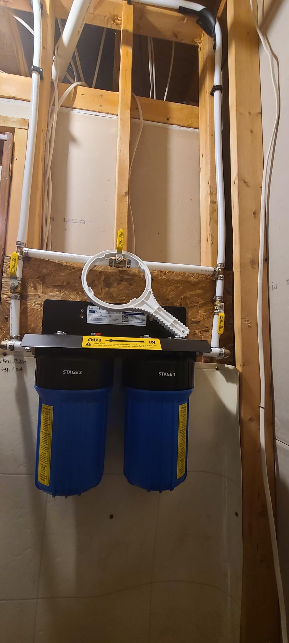 iSpring WGB21B 2-Stage Whole House Water Filtration System, with Sediment CTO Filter, 1 Inch Inlet/Outlet customer photo 1