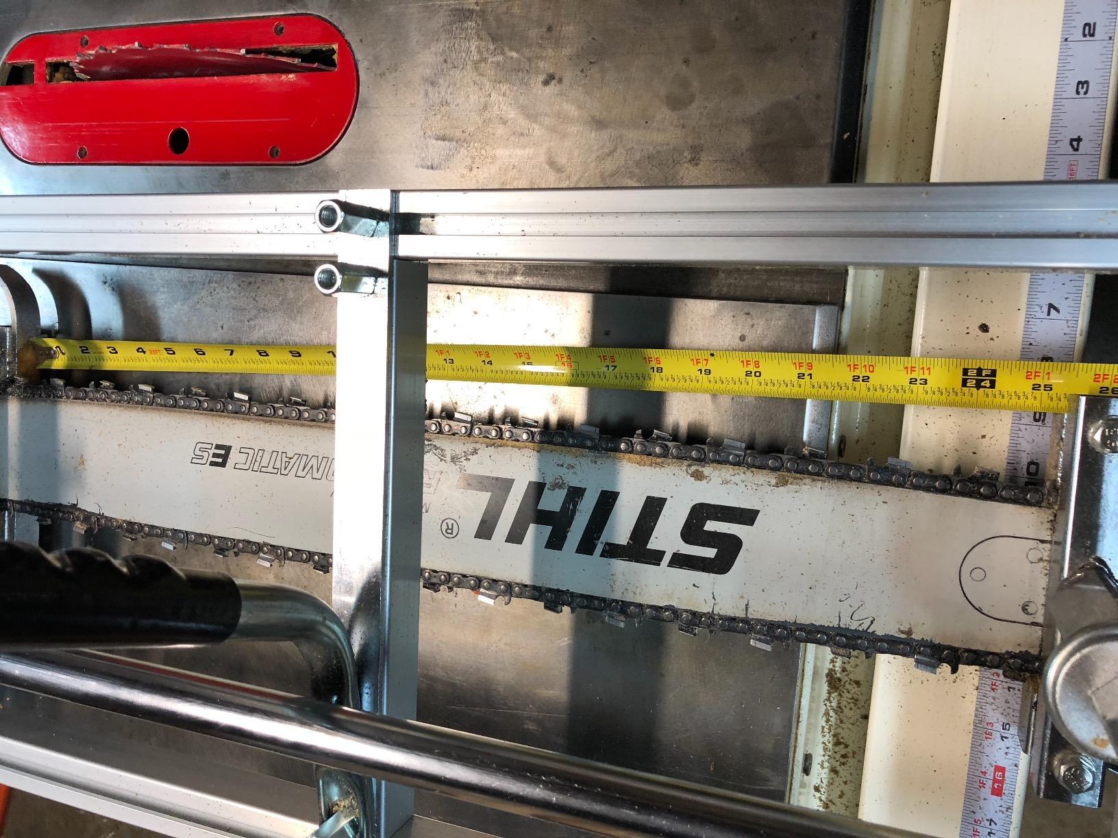 Portable Chainsaw Mill 36 Inches 304 stainless steel and Aluminum Planking Milling Bar Size 14 Inches to 36 Inches customer photo 1