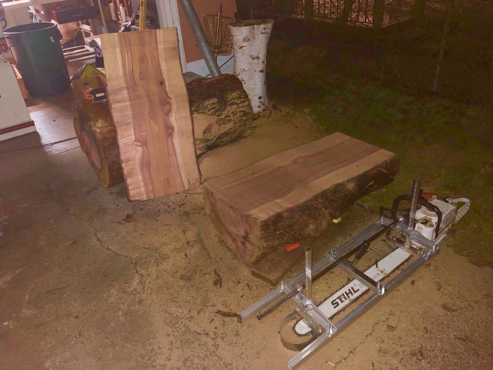 Portable Chainsaw Mill 36 Inches 304 stainless steel and Aluminum Planking Milling Bar Size 14 Inches to 36 Inches customer photo 2