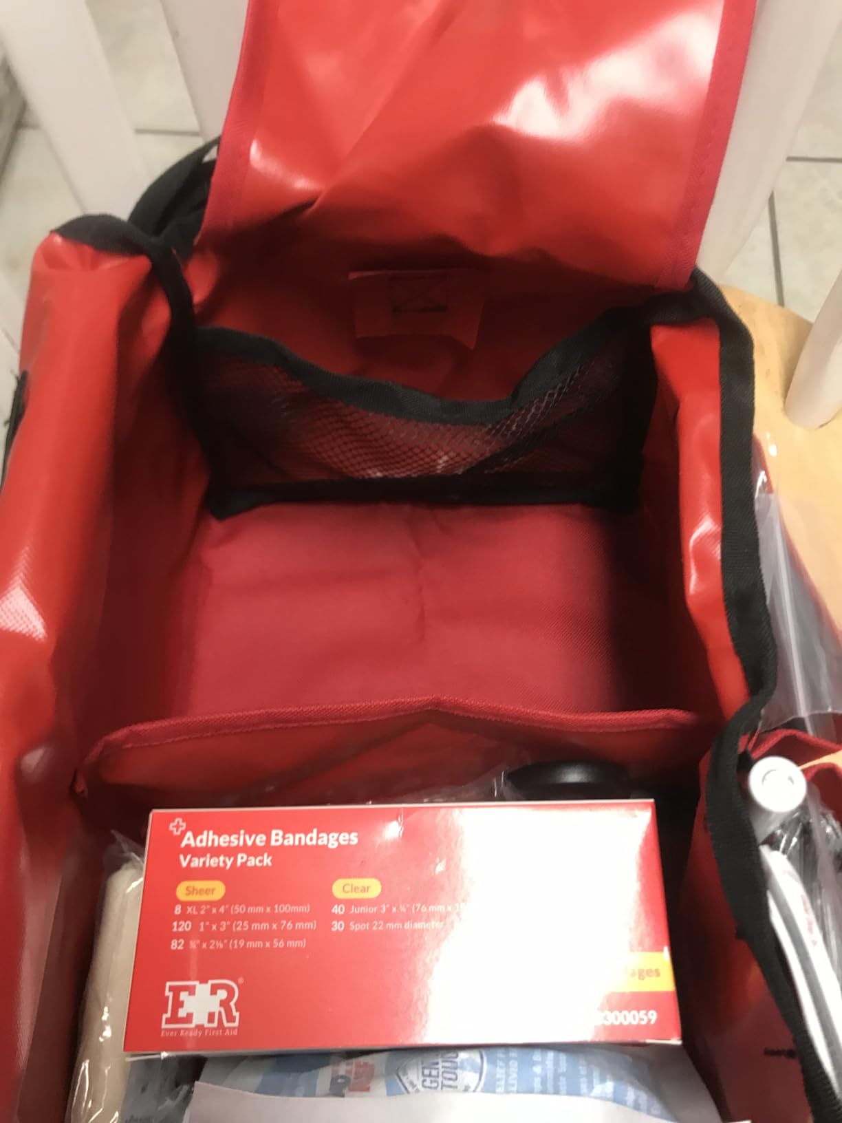 MFASCO Complete Emergency Response First Aid Kit Trauma Bag - 415 Piece Fully Stocked Supplies for Disaster Preparedness | for Business, Schools, Organizations, Groups, Home Safety (Reflective - Red) customer photo 2