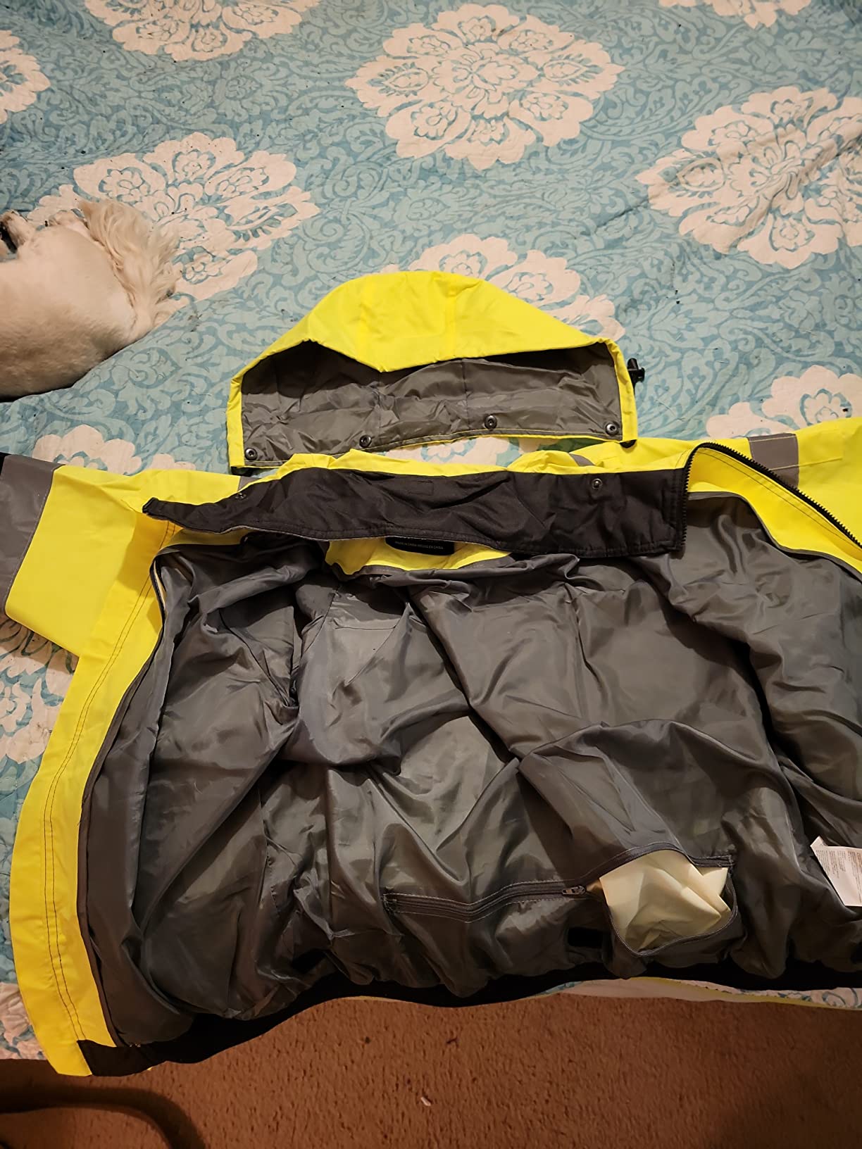 Pioneer Hi Vis Work Jacket for Men - Waterproof Safety Bomber with Reflective Tape customer photo 1