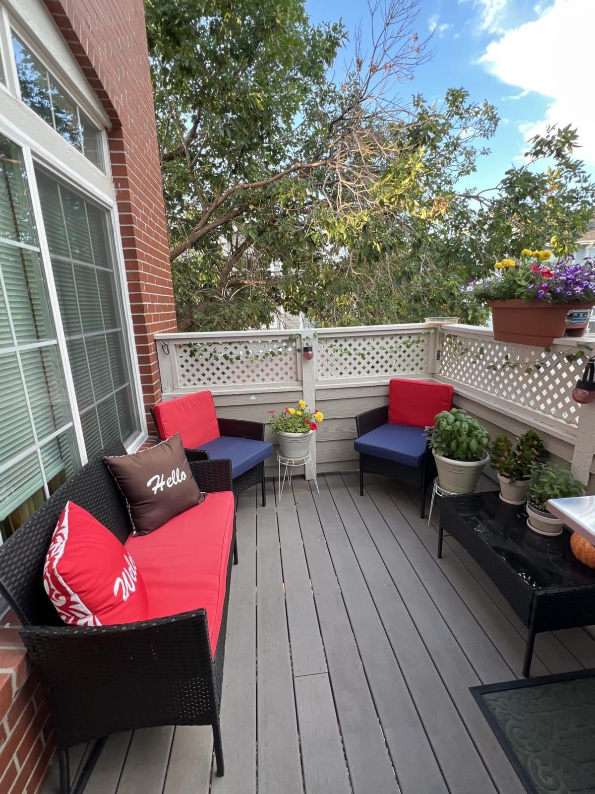 FDW 4-Piece Patio Furniture Set | Black | Outdoor Wicker Furniture customer photo 1