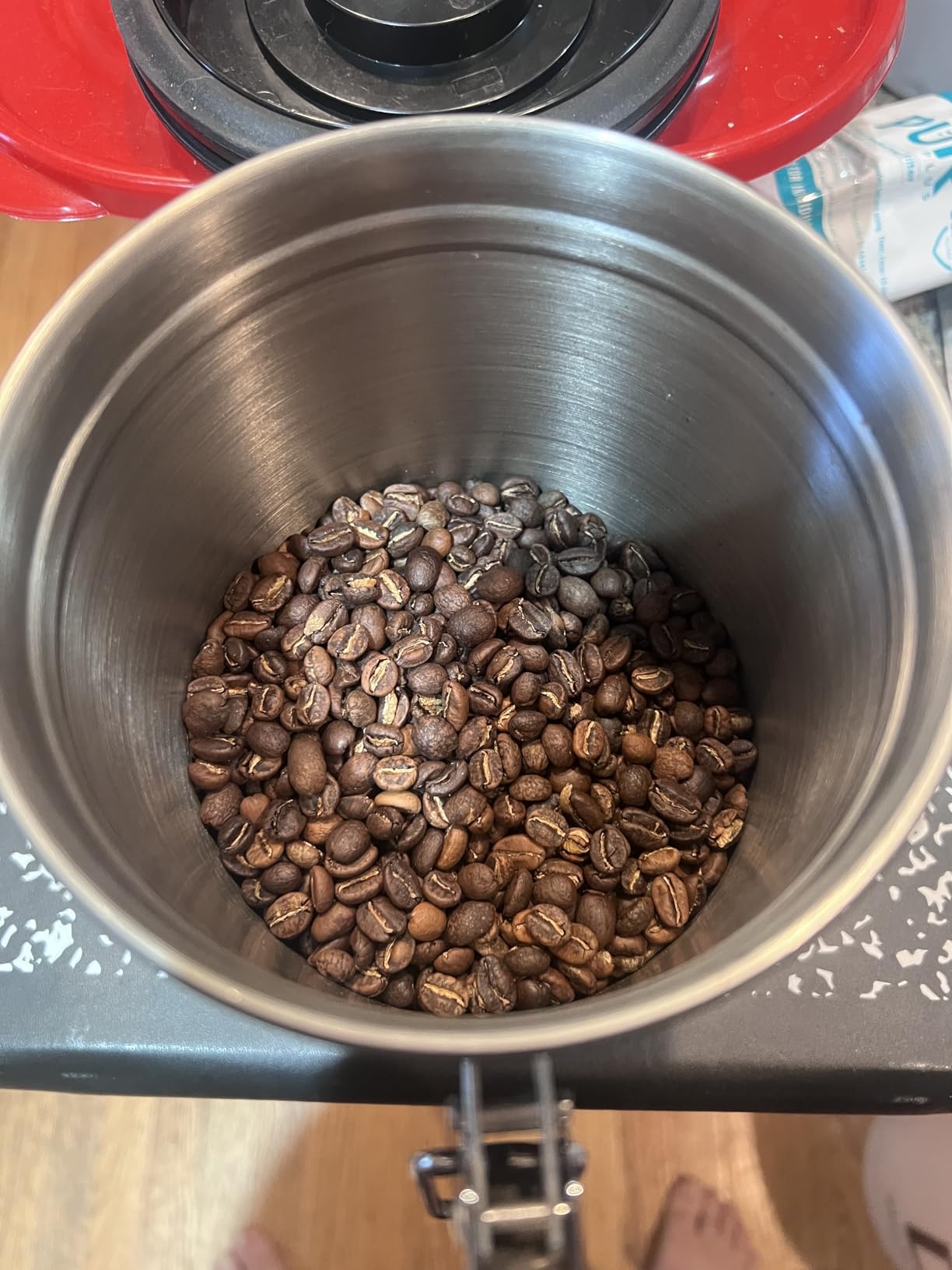JIAWANSHUN Coffee Roaster Upgraded Electric Coffee Bean Roaster 1.1lb Coffee Roaster for Home Use,0-240℃ Temperature Adjust&Timer 110-120V customer photo 1