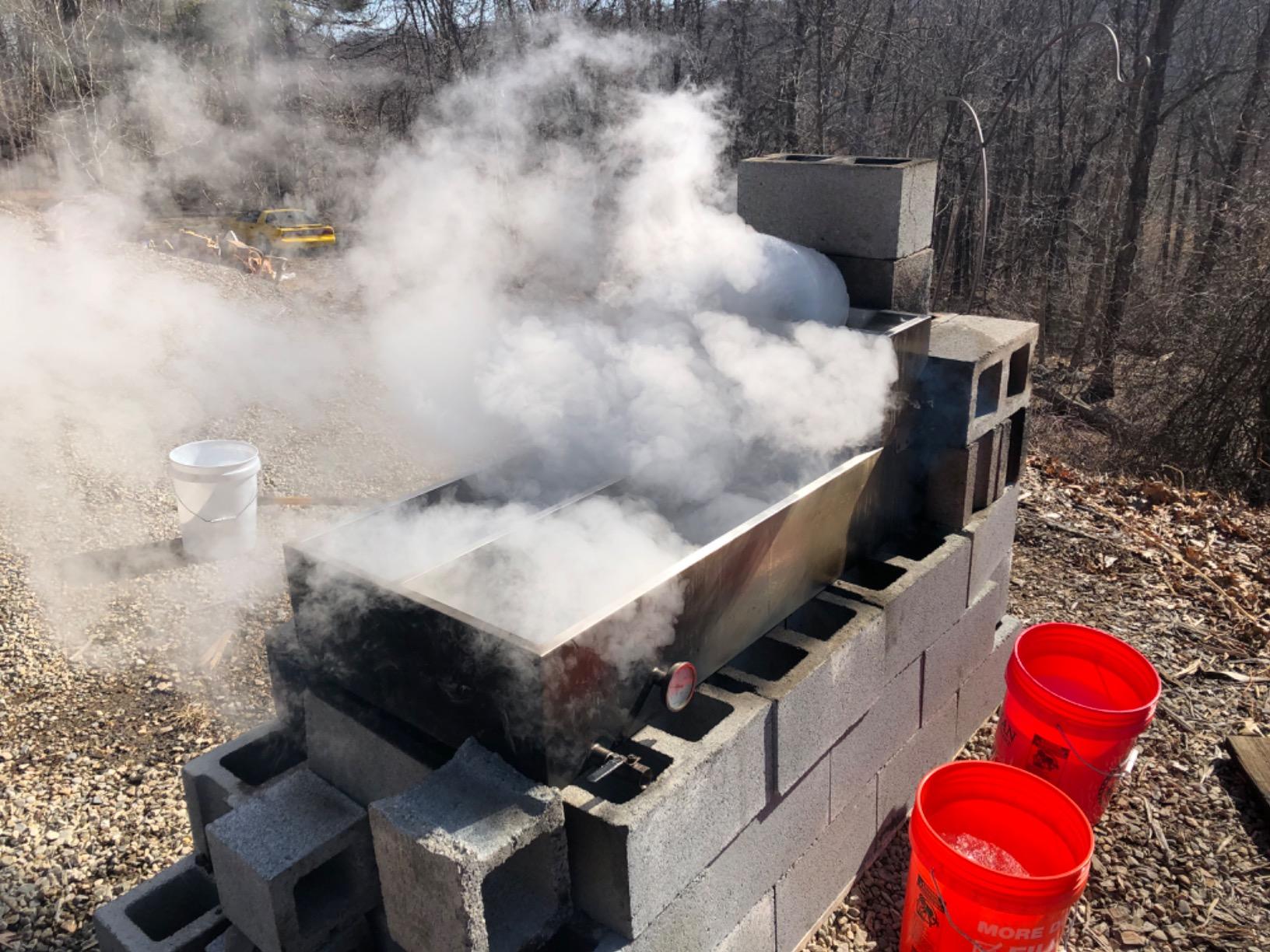 VBENLEM Maple Syrup Evaporator Pan 48x24x9.4 Inch Stainless Steel Maple Syrup Boiling Pan with Valve and Thermometer and Divided Pan customer photo 1