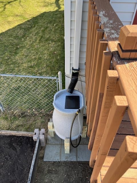FCMP Outdoor Catalina 45 Gallon Rain Barrel, Light Granite customer photo 1