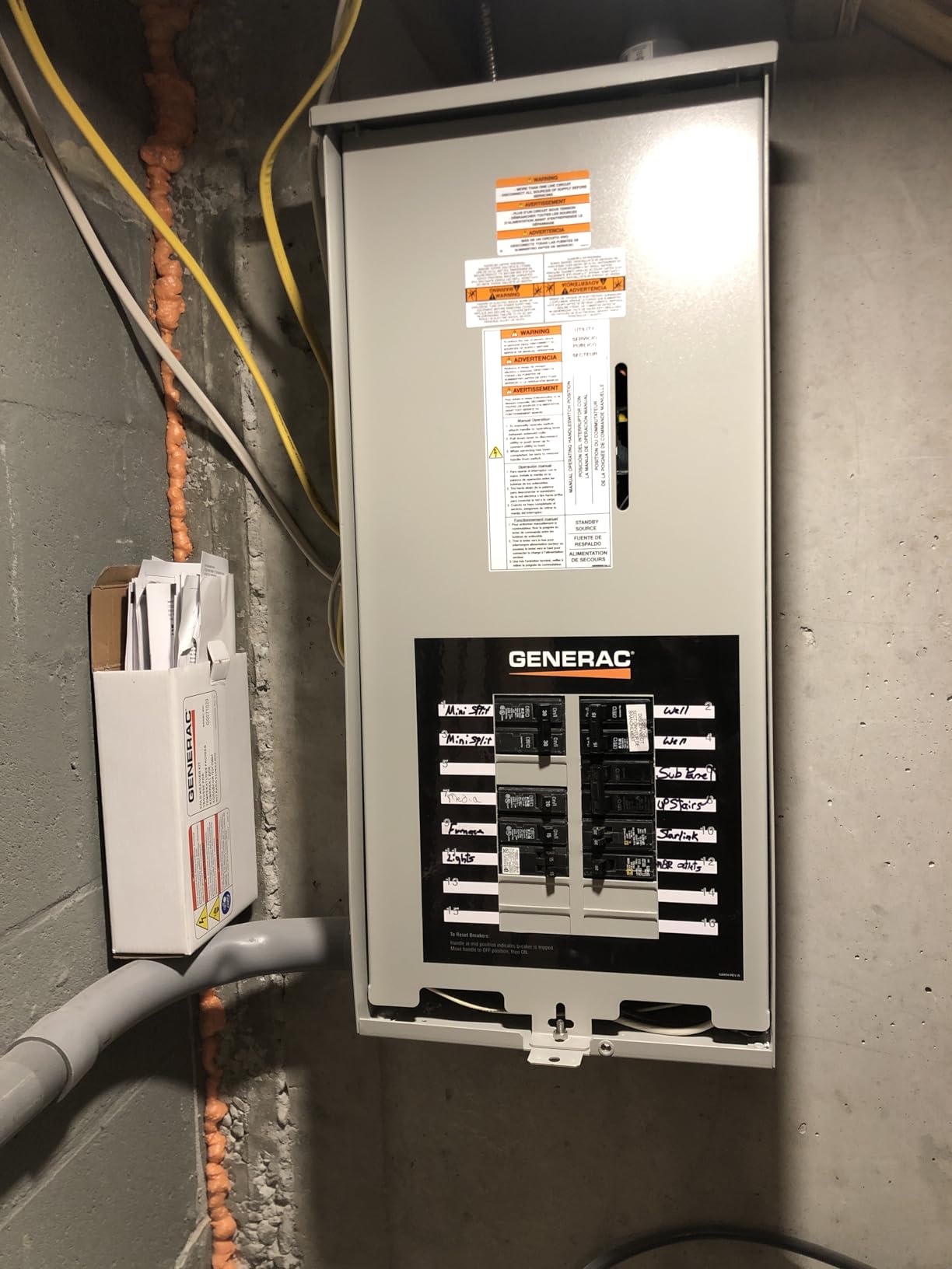Generac RXG16EZA3 16-Circuit 100 Amp Automatic Transfer Switch | Whole House Generator Accessory, Integrated Load Center, Standby Ready, Outdoor NEMA 3, CUL Listed customer photo 2
