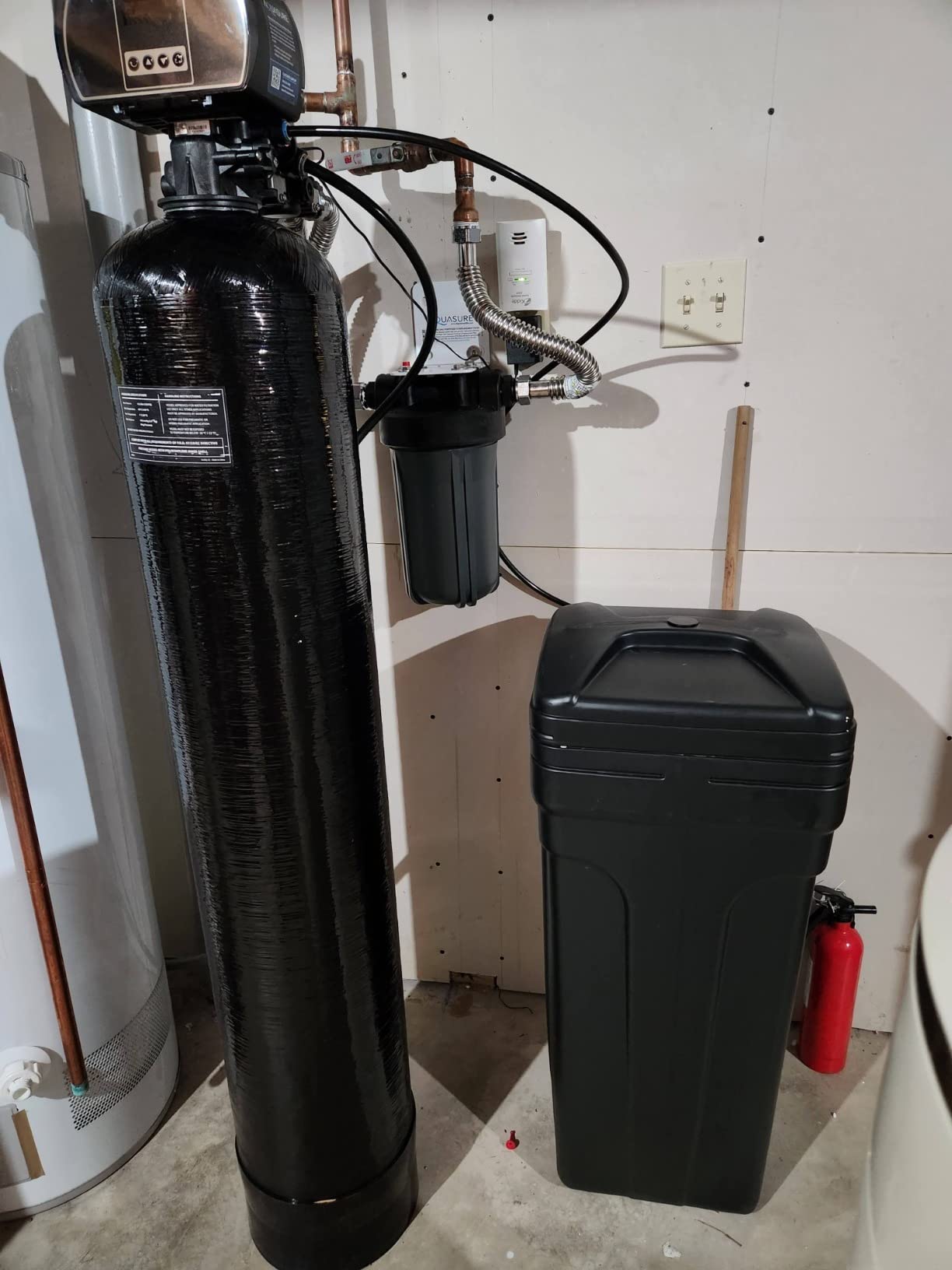 Aquasure Harmony Series 48,000 Grain Water Softener with Fine Mesh Resin for Iron Removal and Pleated Sediment Pre-Filter (48,000 Grain) customer photo 2
