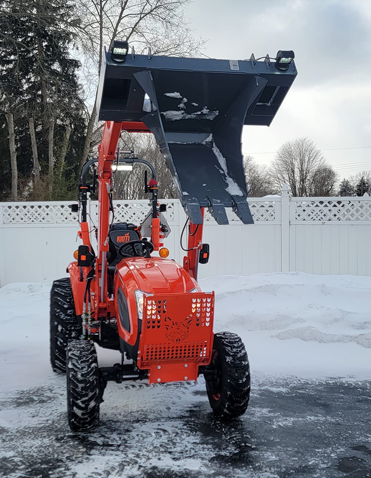 Titan Attachments USA Made Grey Extreme Stump Bucket, Skid Steer Tree Spade Stump Remover Digger, Serrated Leading Edge, Replaceable Teeth, Quick Tach Mounting Style customer photo 2