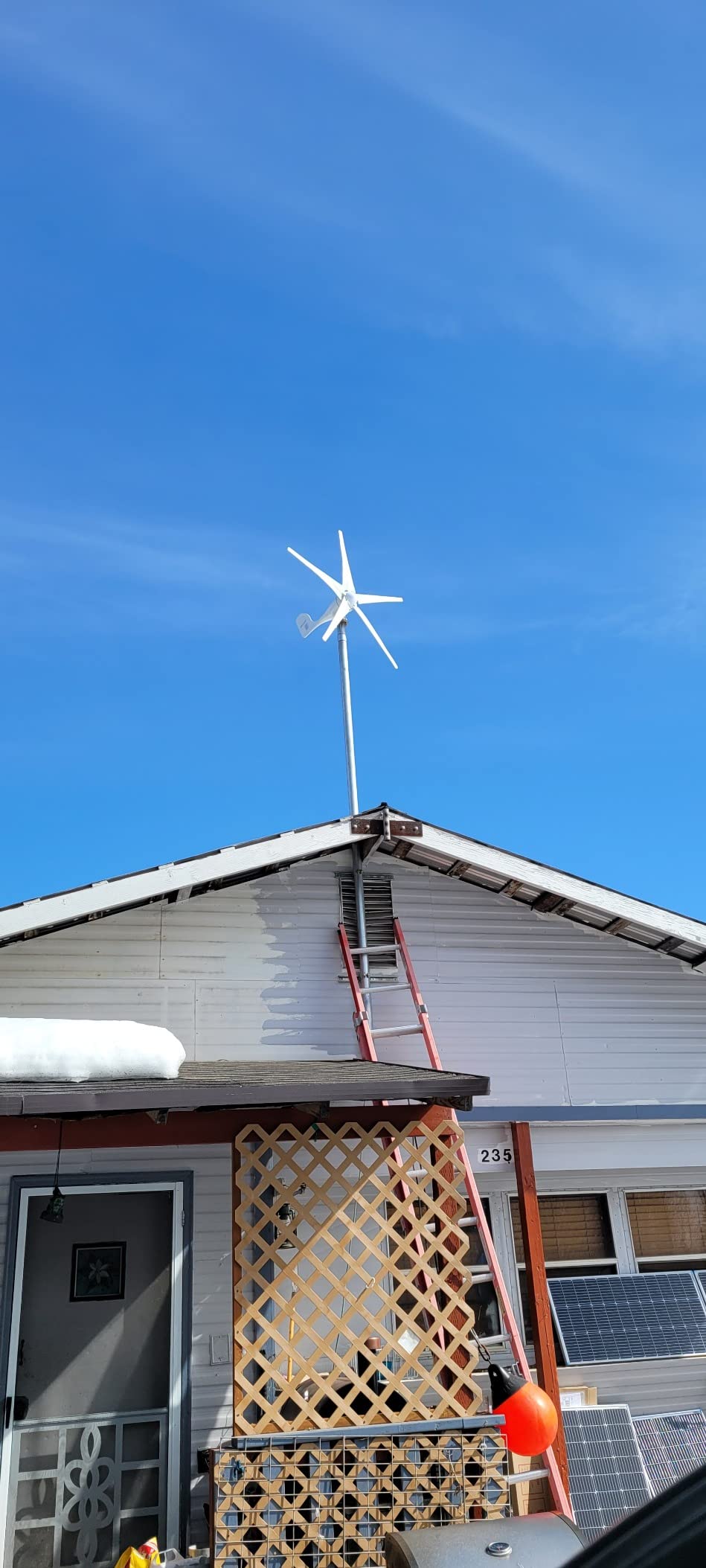 Wind Turbine Generator Kit 400W 12V with 5 Blade, with Charge Controller, Wind Power Generator for Marine, RV, Home, Windmill Generator Suit for Hybrid Solar Wind System customer photo 2