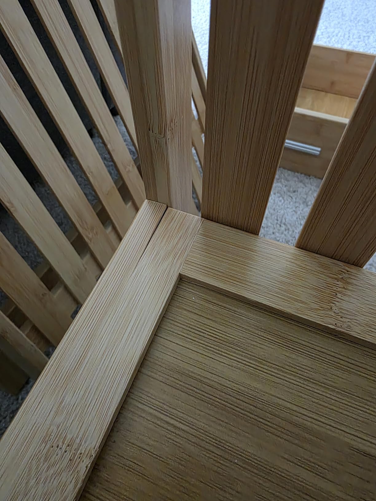 Rolling Kitchen Island Cart with Drawers Shelves, Towel Rack, Locking Casters, Butcher Block Food Prepping Cart Trolley on Wheels, Bamboo Wood customer photo 1